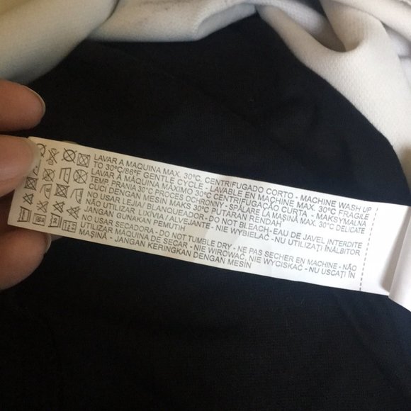 3/$30 Zara Woman Graphic 3/4 Sleeve Mixed Material Top Size S - Picture 10 of 12